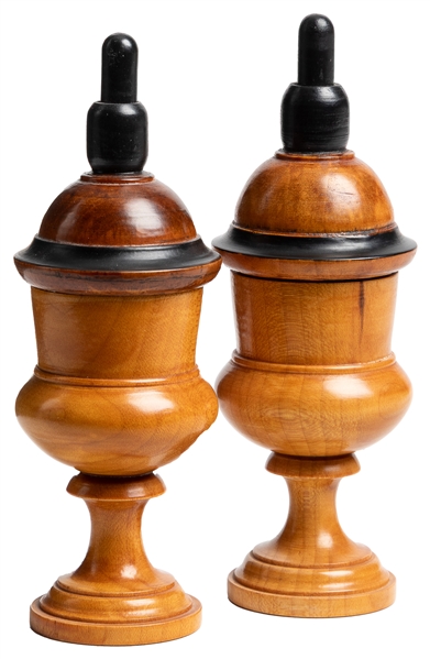  Transposition Ball Vases. Circa 1900. A white ball and red ...