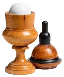  Transposition Ball Vases. Circa 1900. A white ball and red ...