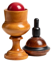  Transposition Ball Vases. Circa 1900. A white ball and red ...