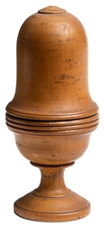  Flower Growth Vase. Circa 1880. Lathe-turned boxwood vase i...