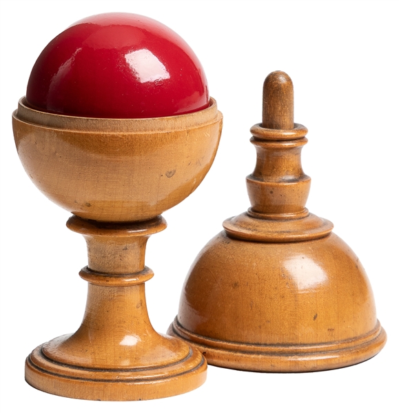  Morison Pill Box. German, 1910s. Maroon ball vanishes, then...