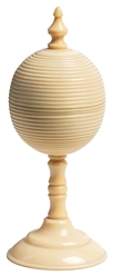  Ivorine Ball Vase. Circa 1910. Delicate and finely made ivo...