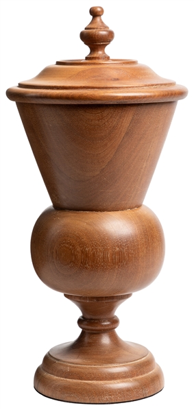  Rice Vase. Los Angeles: F.G. Thayer, ca. 1920s. Turned wood...