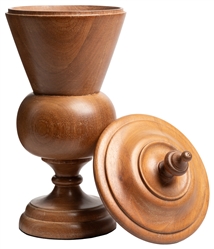  Rice Vase. Los Angeles: F.G. Thayer, ca. 1920s. Turned wood...