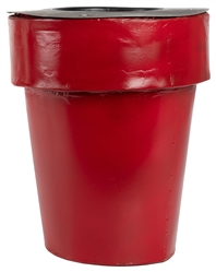  [BLACKSTONE]. Giant Flower Pot Botania. A giant red flowerp...