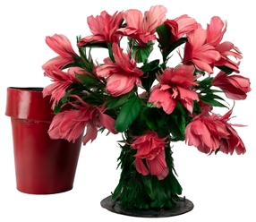  [BLACKSTONE]. Giant Flower Pot Botania. A giant red flowerp...