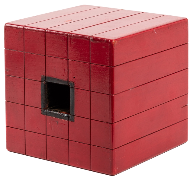  Levante-Style Block Penetration. Circa 1930. Heavy wooden b...