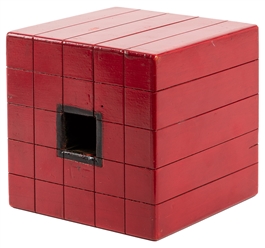  Levante-Style Block Penetration. Circa 1930. Heavy wooden b...