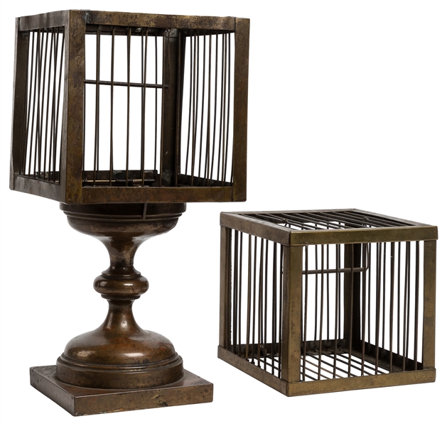  Flyto Cage. Circa 1900. A brass cage vanishes from beneath ...