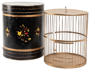  Cage Transformation. European, ca. 1900. Objects placed ins...