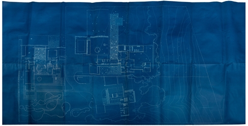  Blueprints for a Group of Alexander Girard Houses, Inscribe...