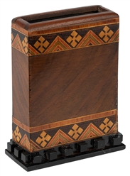 Double Card Switching Houlette. Circa 1880. Hardwood case s...