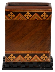  Double Card Switching Houlette. Circa 1880. Hardwood case s...
