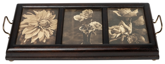  Locking Card Switching Tray. Circa 1900. Wooden tray with f...