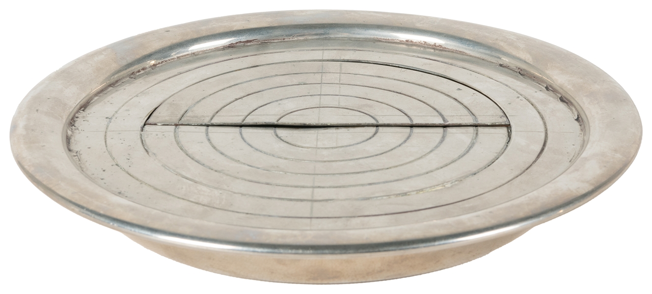  Deck Switching Plate. Circa 1920. Heavy metal plate with sp...