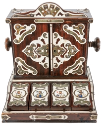  Card Press. Circa 1890. Elaborate and decorative cabinet-li...