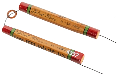  Miniature Mora Chinese Sticks. Boston: Louis McCord (“Silen...