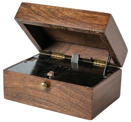  Coin Casket. Circa 1920. Four silver quarters, placed in sl...