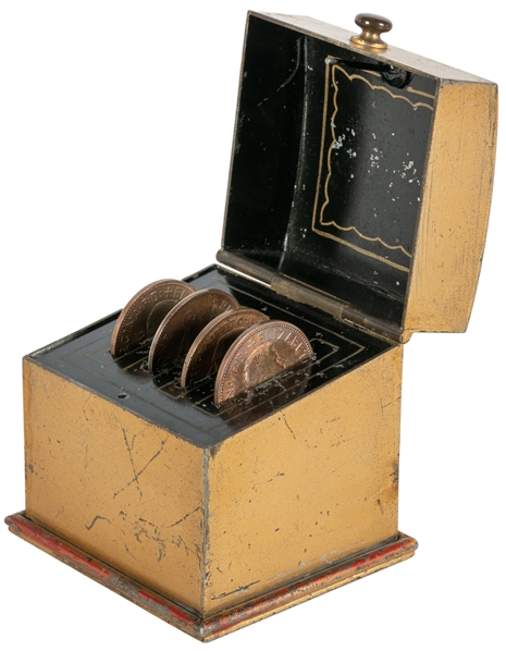  Coin Casket or Vanishing Coin Box. Hamburg: Willmann [?], c...