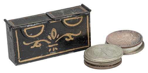  Combination Coin Casket. New York: Martinka [?], ca. 1890. ...