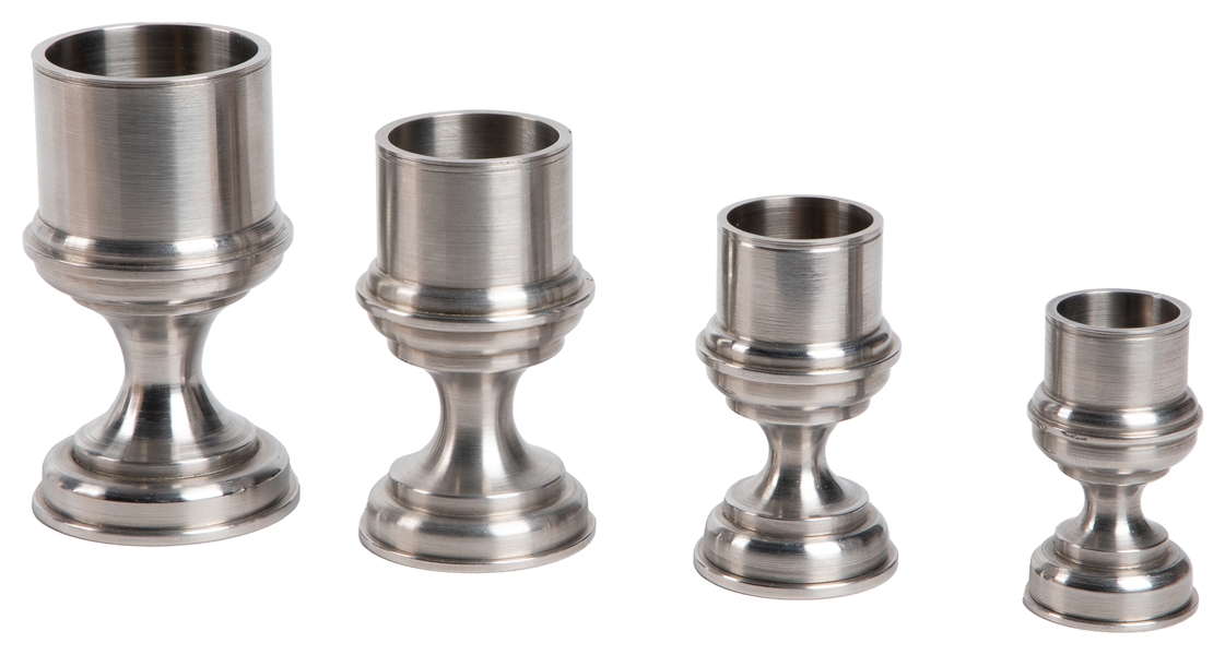  Rattling Coin Vase Set. Canada: Bert Pickard, ca. 1976. Fou...