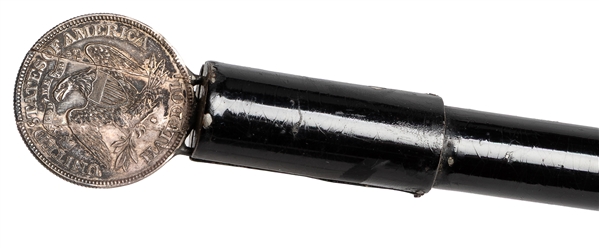  Coin Wand. Boston: C. Milton Chase, ca. 1885. A silver half...