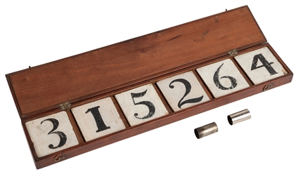  Giant Divination Box. Circa 1870. Oversize version of the t...