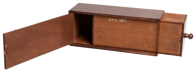  Mahogany Drawer Box. Circa 1890. Polished wooden box with s...