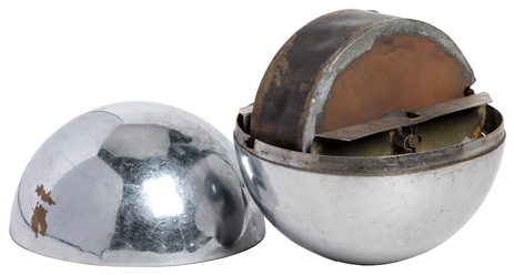  Mind Reader's Gimmicked Gazing Ball. Circa 1920. Nickel-pla...