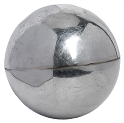  Mind Reader's Gimmicked Gazing Ball. Circa 1920. Nickel-pla...