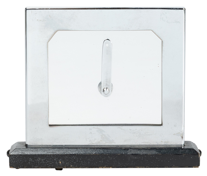  Ghost Glass. Circa 1940s. A sheet of glass in a small chrom...