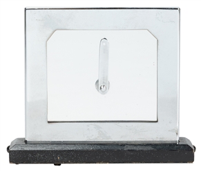  Ghost Glass. Circa 1940s. A sheet of glass in a small chrom...