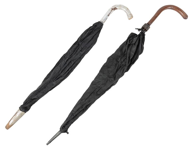  [HOUDINI]. Two Comedy/Production Umbrellas Owned by Houdini...