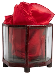  Rotating Mirror Casket. Circa 1880. Octagonal glass terrari...