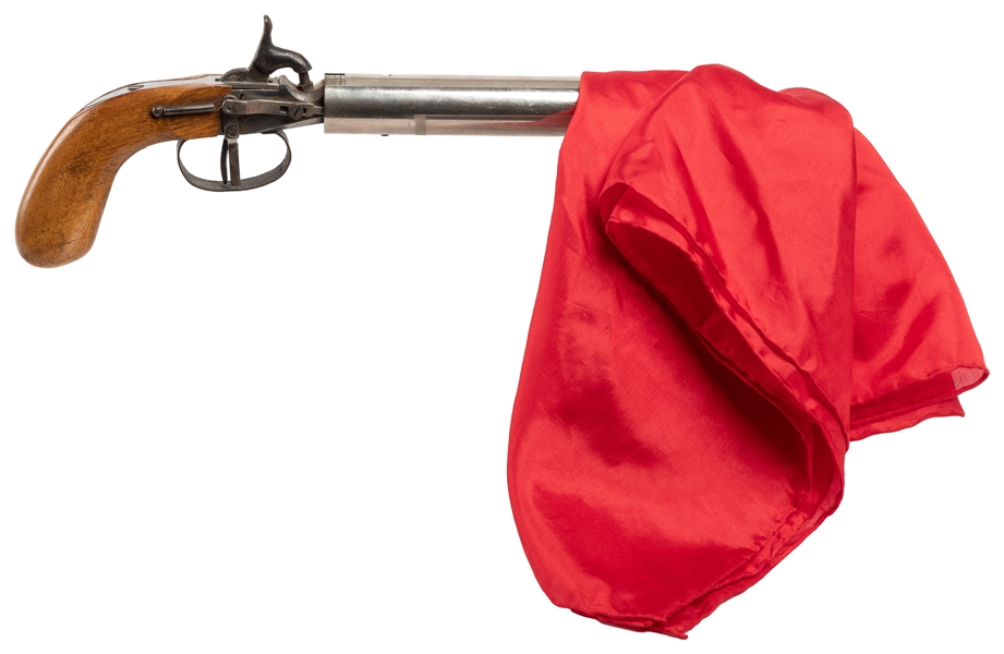  Handkerchief Pistol. Berlin: Conradi [?], 1920s. A silk han...