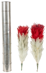  Plumes to Bon Bons. Circa 1880. Nickel-plated brass tube wi...