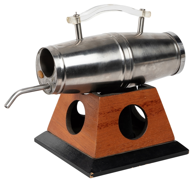  Spirits Barrel. North Hollywood: Merv Taylor, 1950s. Stainl...