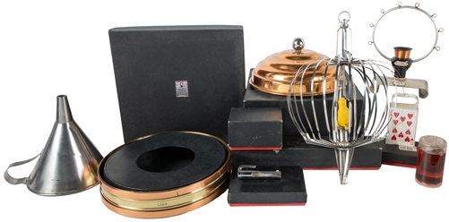  [MAGIC – MERV TAYLOR]. Group of Taylor-Made Magic Props. No...