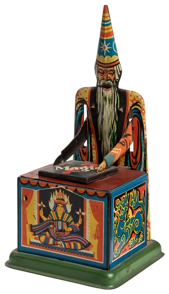  [TOY – MAGIC]. “Magie" Wizard Mechanical Bank. German, 1920...