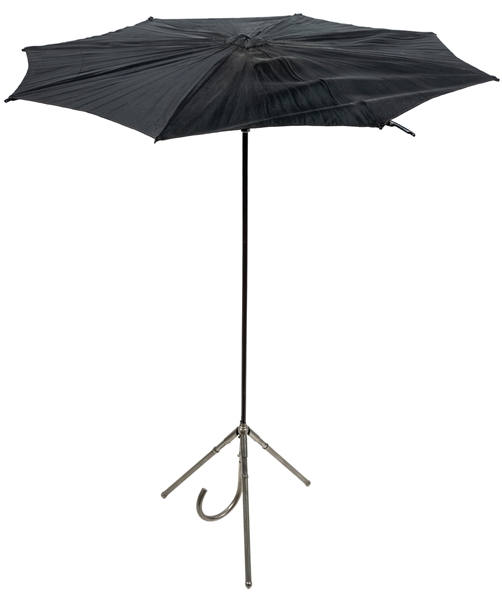  Umbrella to Table. Hamburg: Willmann, ca. 1909. Black silk ...