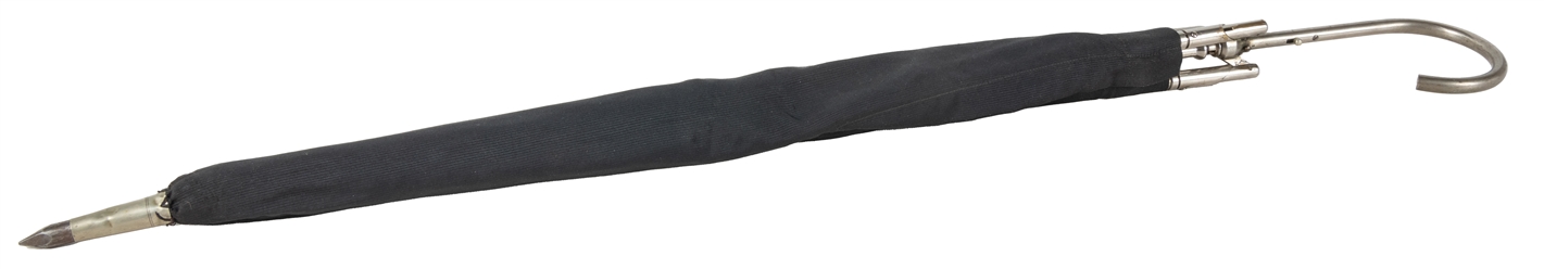  Umbrella to Table. Hamburg: Willmann, ca. 1909. Black silk ...