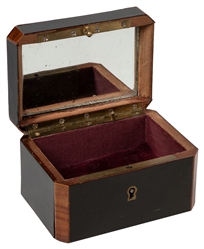  Ticking Watch Box. French, ca. 1880s. A borrowed watch is l...