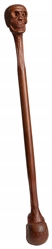  Carved Skull Wand. Circa 1961. Wooden magicians' wand carve...