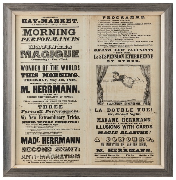  HERRMANN, Carl (1816 – 87). Morning Performances. Matinées ...