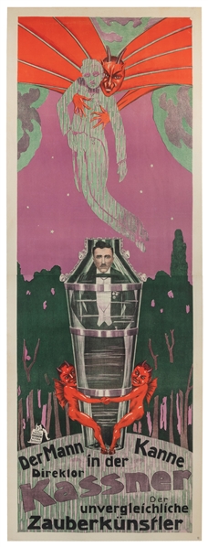  KASSNER, Alois (1887 – 1970). Der Mann in Der Kanne. Direkt...