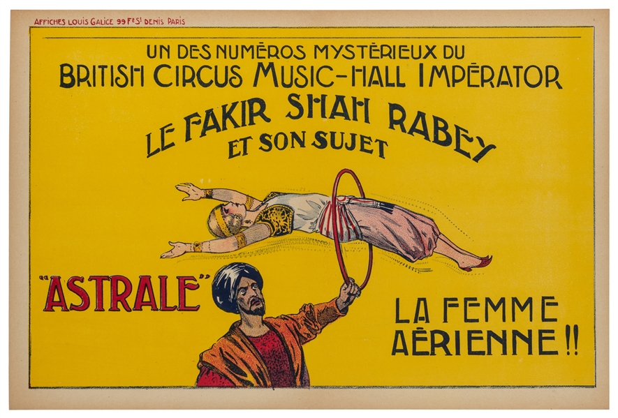  [LEVITATION]. Cirque Theatre Imperator. La Femme Volante. “...