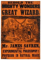  SAVREN, James (ca. 1821 – 91). Behold the Mighty Wonders of...