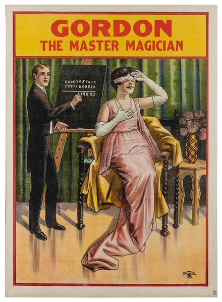  [STOCK POSTER]. Second Sight / Mentalist Magician. Chicago ...