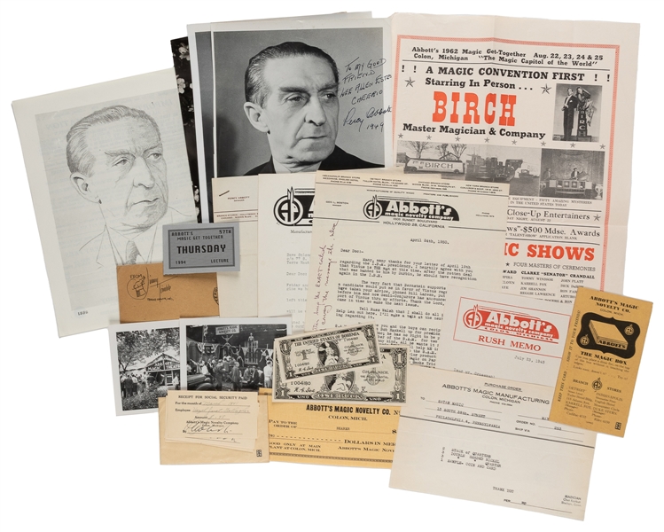  ABBOTT, Percy (1886 – 1960). Archive of Percy Abbott and Ab...