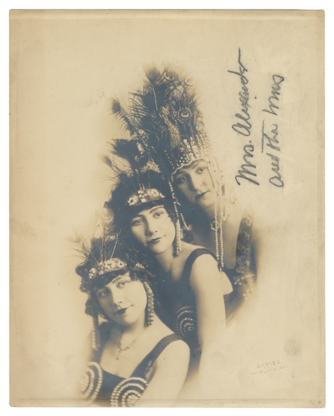  [ALEXANDER]. Portrait of The Nartell Twins & Mrs. Alexander...